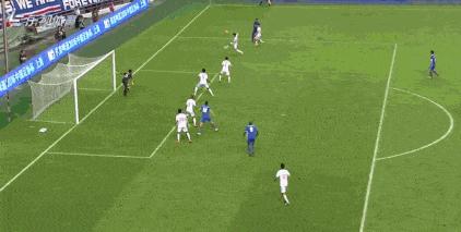 c罗神级倒钩对萨拉赫,足球史上第一个倒钩射门