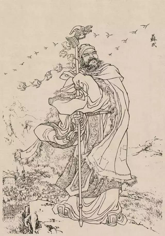 传统人物白描手稿,古代白描人物集锦