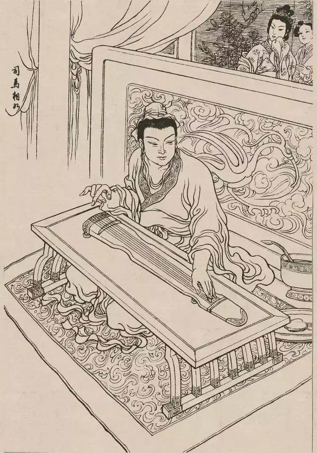 传统人物白描手稿,古代白描人物集锦