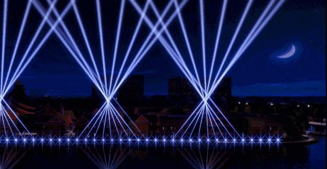 水幕秀震撼视频,西递水幕光影秀