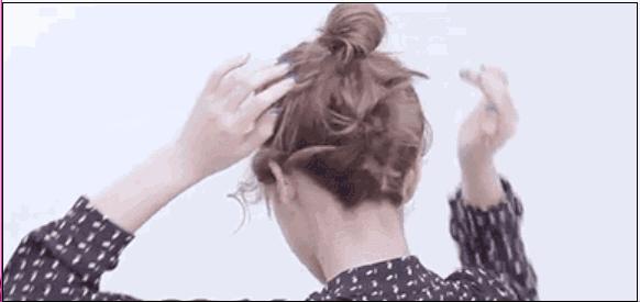 气质不够发型来凑下一句,新款优雅自然蓬松慵懒气质丸子头