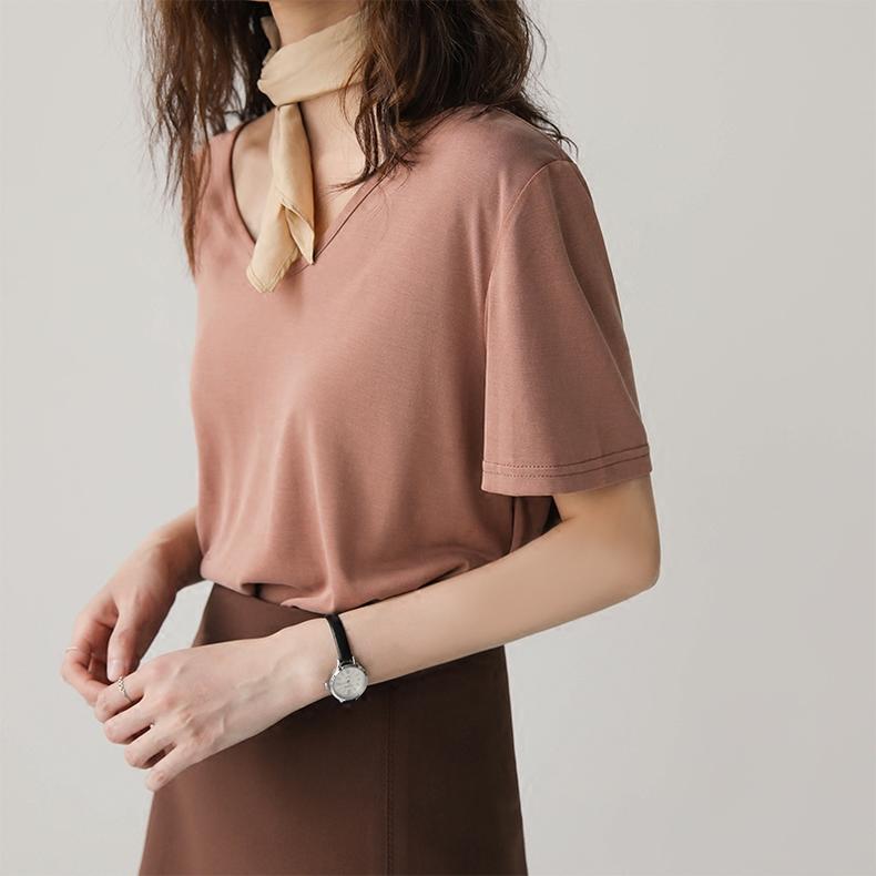 莫代尔棉男t恤,夏季莫代尔棉t恤