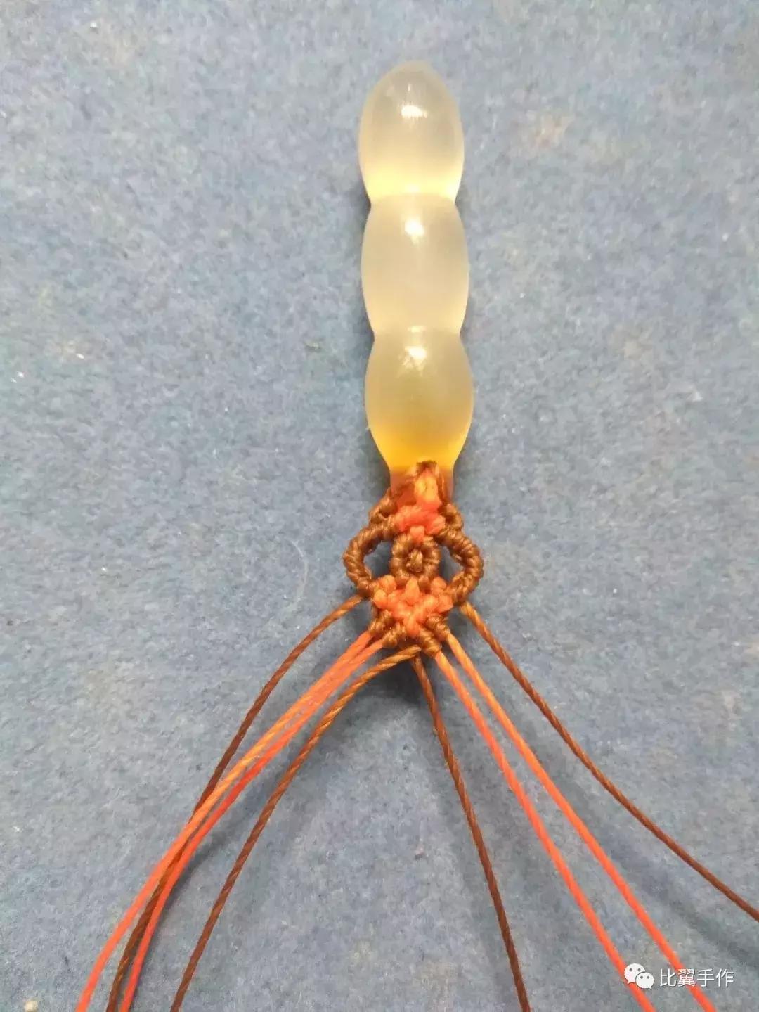 蕾丝花边吊坠扣头教程,简单易学吊坠扣头教程