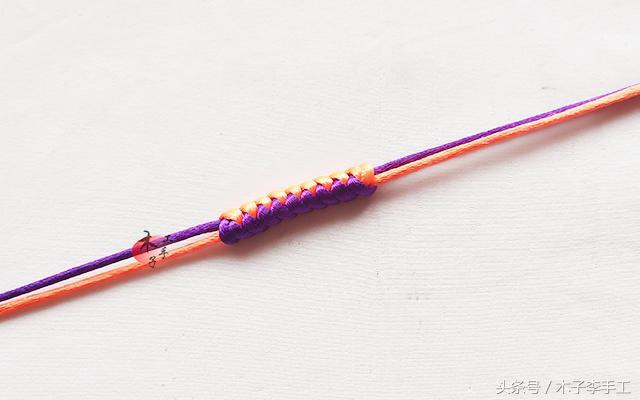 平安如意用金刚结红绳手链编法,金刚结转运珠红绳手链编法大全