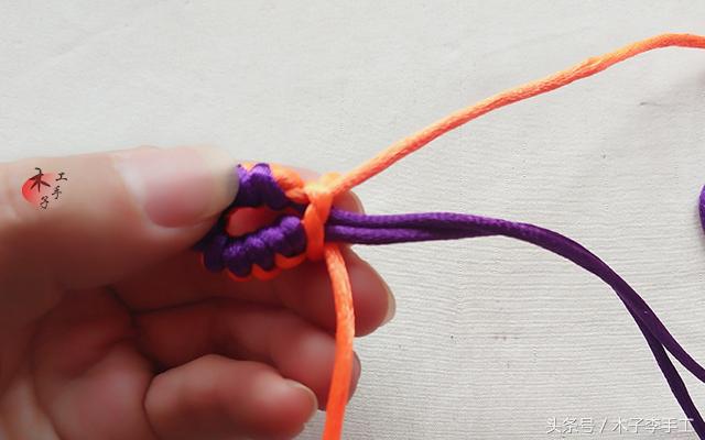 平安如意用金刚结红绳手链编法,金刚结转运珠红绳手链编法大全