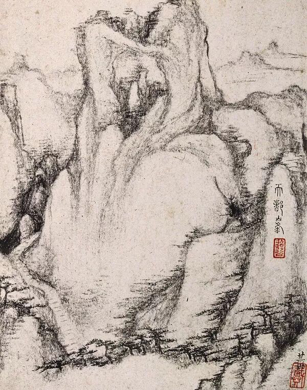 老来泓颖不嫌枯，扫落云山淡欲无。翻笑为霖手颠倒，最分明