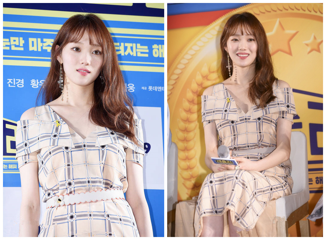 李圣经碎花连衣裙,李圣经穿连衣裙