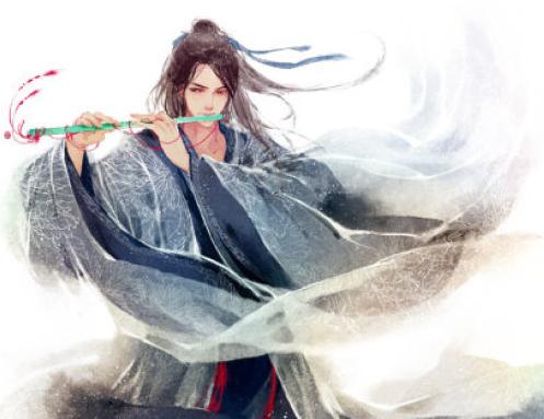 大漠的落日下那吹沙的人是谁,大漠落日下吹笙的人是谁原版