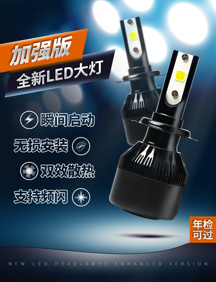 也有许多男士会对自己的大灯不够满意，那么几十元的LED靠谱吗？