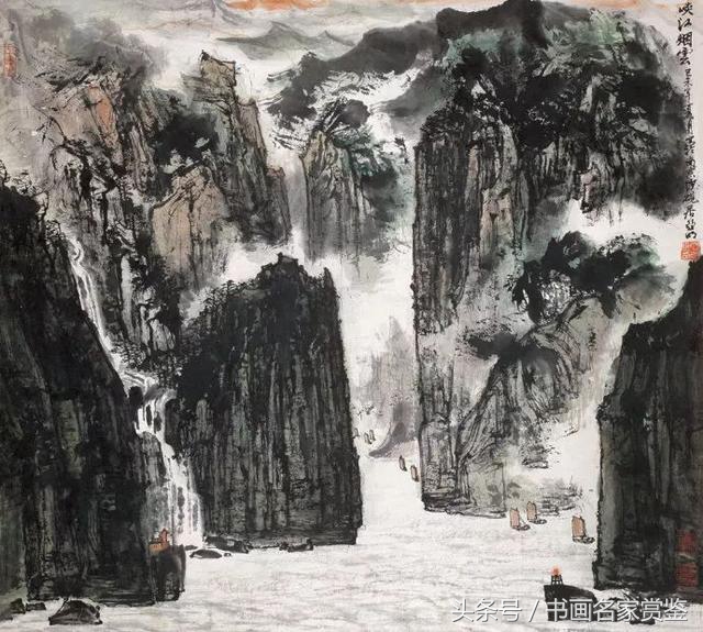 中国画名家亚明,当代金陵画派画家