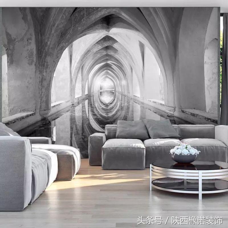 你家墙壁还裸着吗？试试感受墙纸上的3D视觉艺术吧