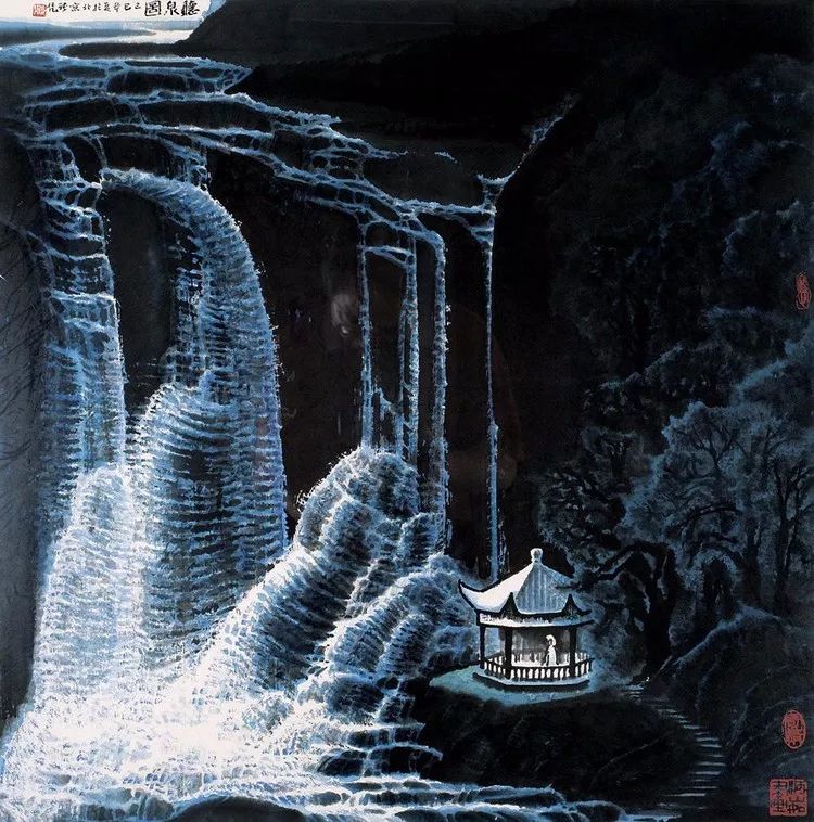 张长韶水墨山水画欣赏,张凭山水画教学