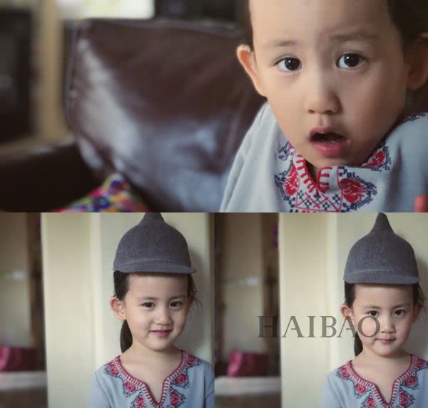 诺一现在这么接地气？才7岁的Grace就是铅笔腿！