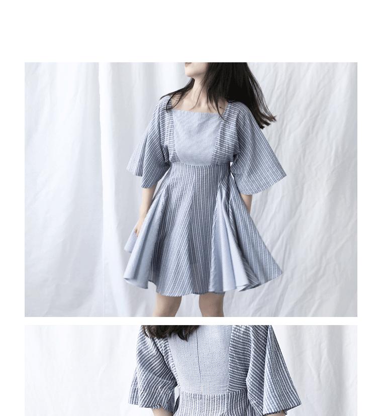 欧美显瘦条纹连衣裙爆款,条纹连衣裙怎么穿都显瘦