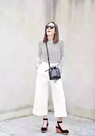 这个春夏时髦精都在穿这三种元素,夏日穿搭胖胖的中性风裤子