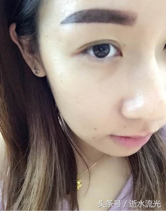 宝妈做纹眉后，感觉眉毛有点粗，被老公笑话，说我像蜡笔小新！