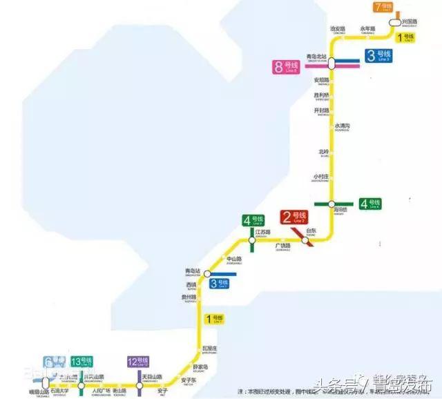 青岛市地铁16号线最新线路图,青岛西海岸地铁22号线最新线路图