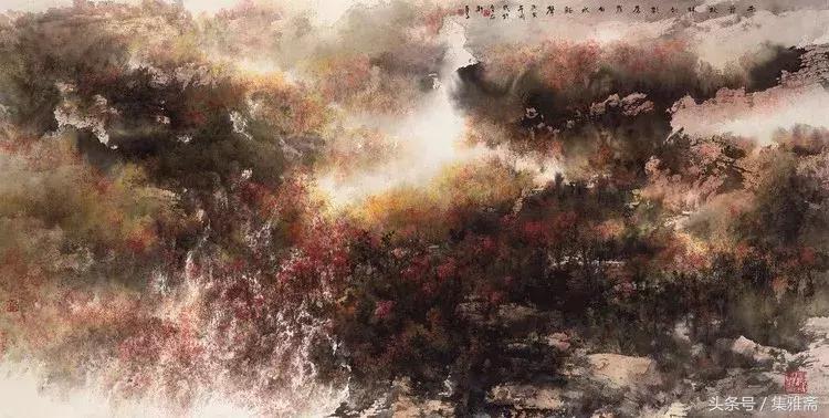 何百里的彩墨画,何百里美术作品欣赏
