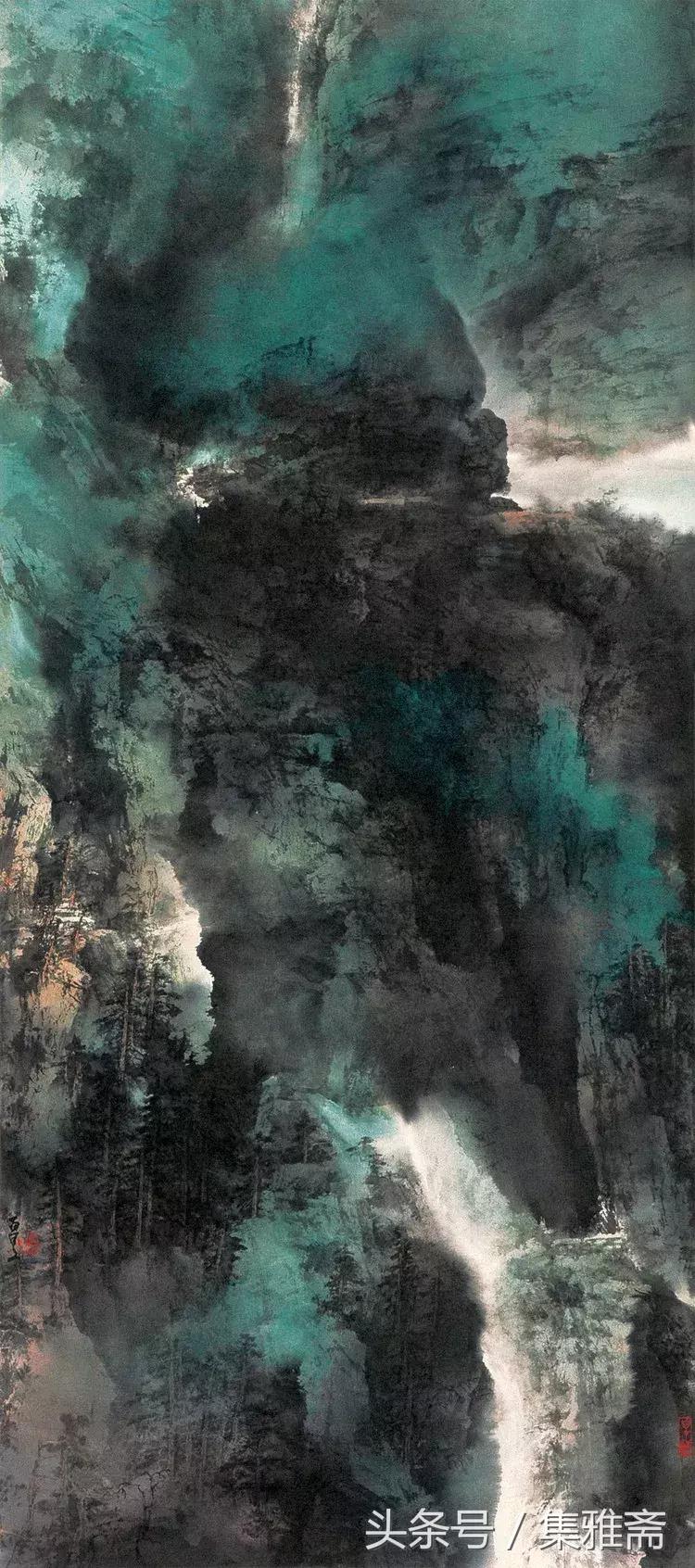 何百里的彩墨画,何百里美术作品欣赏