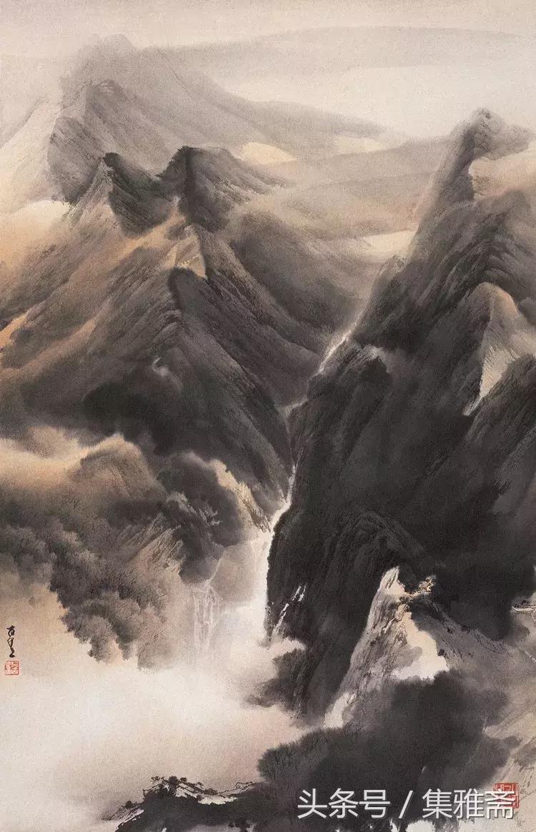 何百里的彩墨画,何百里美术作品欣赏