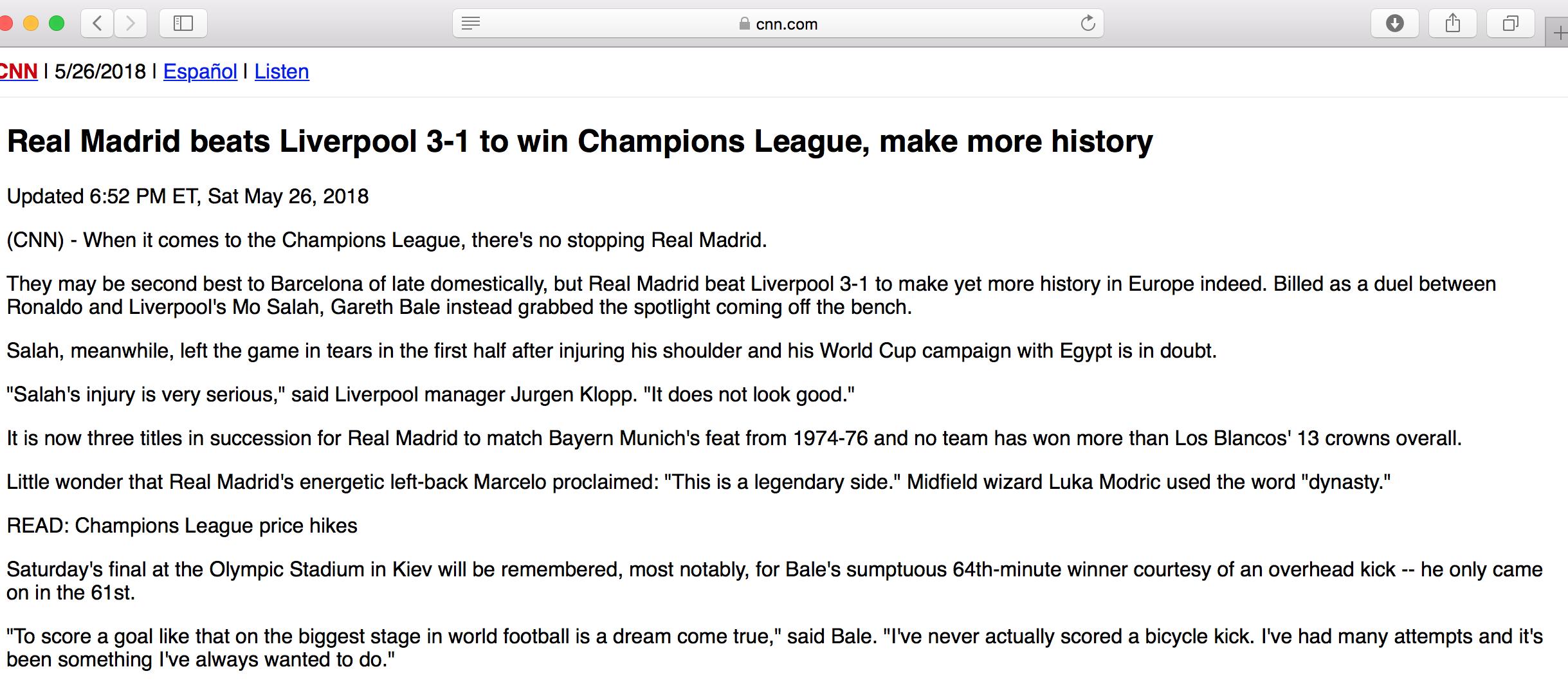 欧冠惊天倒钩,欧冠决赛贝尔惊天倒钩央视解说