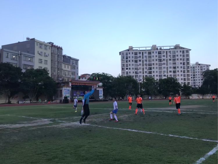 「“忠诚杯”足球赛」一球惜败虽败犹荣