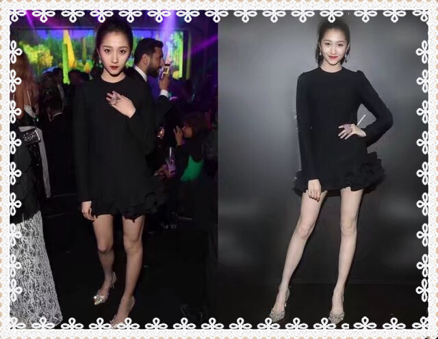 172唐嫣和173关晓彤同穿超短裙秀美腿,网友:真嫩,想摸