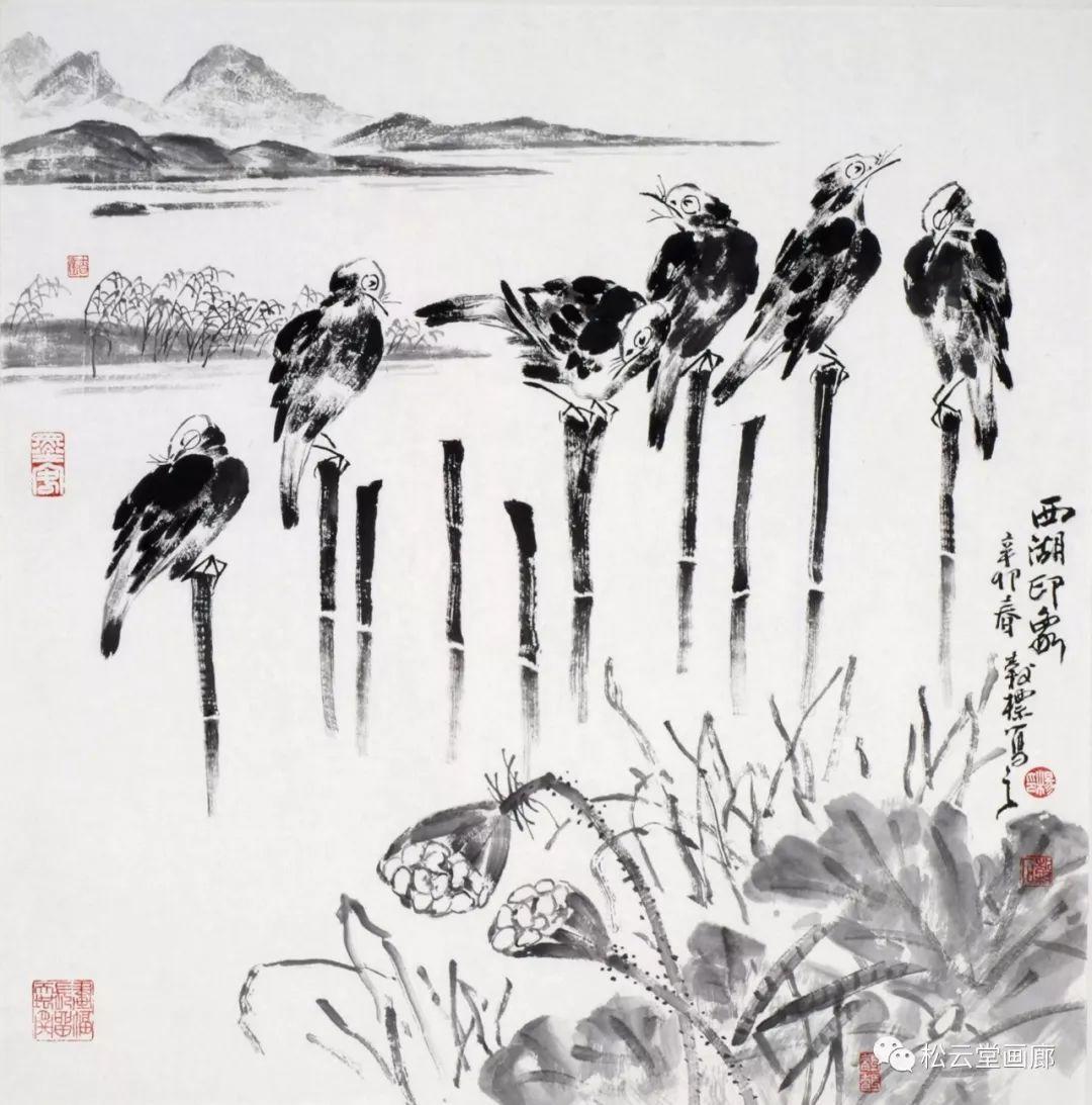 中国画中的山水花鸟画,国画花鸟画山水画欣赏