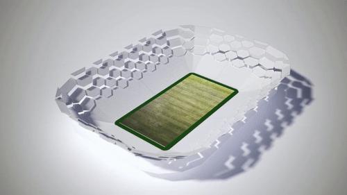 足球场可移动看台,可移动顶棚的足球场