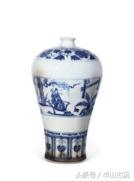 元青花玉壶春瓶鬼谷子下山图,专家推荐元青花釉里红鬼谷子下山