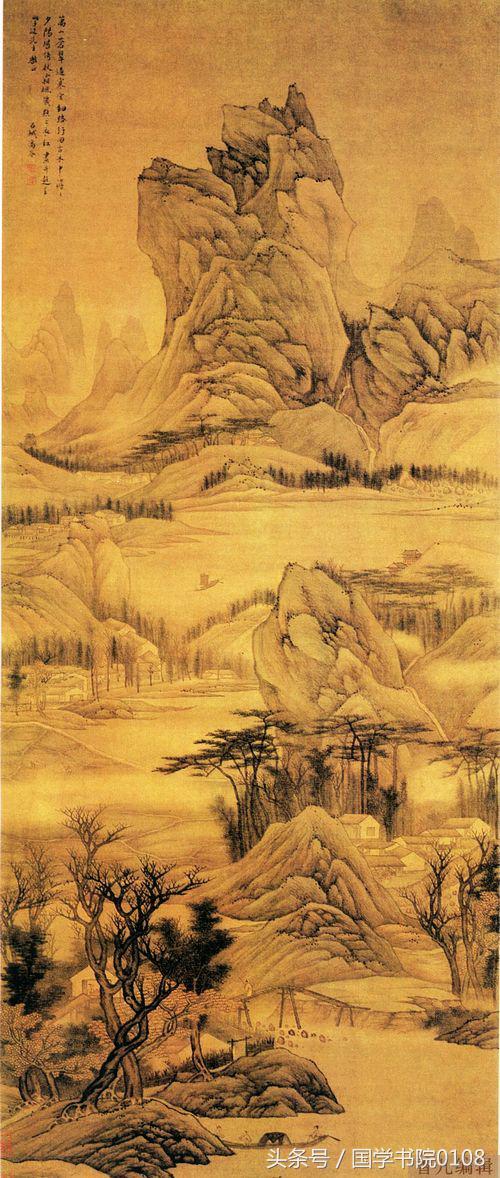 水墨丹青山水画赏析,清代著名的水墨山水画作品
