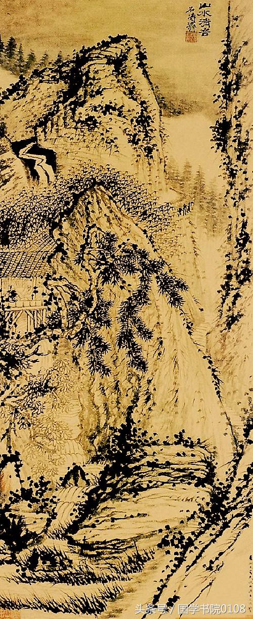 水墨丹青山水画赏析,清代著名的水墨山水画作品