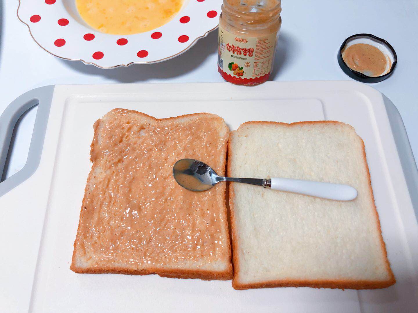 儿童花生酱西多士早餐,大通冰室花生酱西多士
