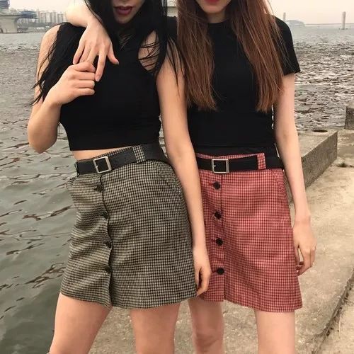 大码穿搭上身胖180斤,胖mm短裙怎么穿