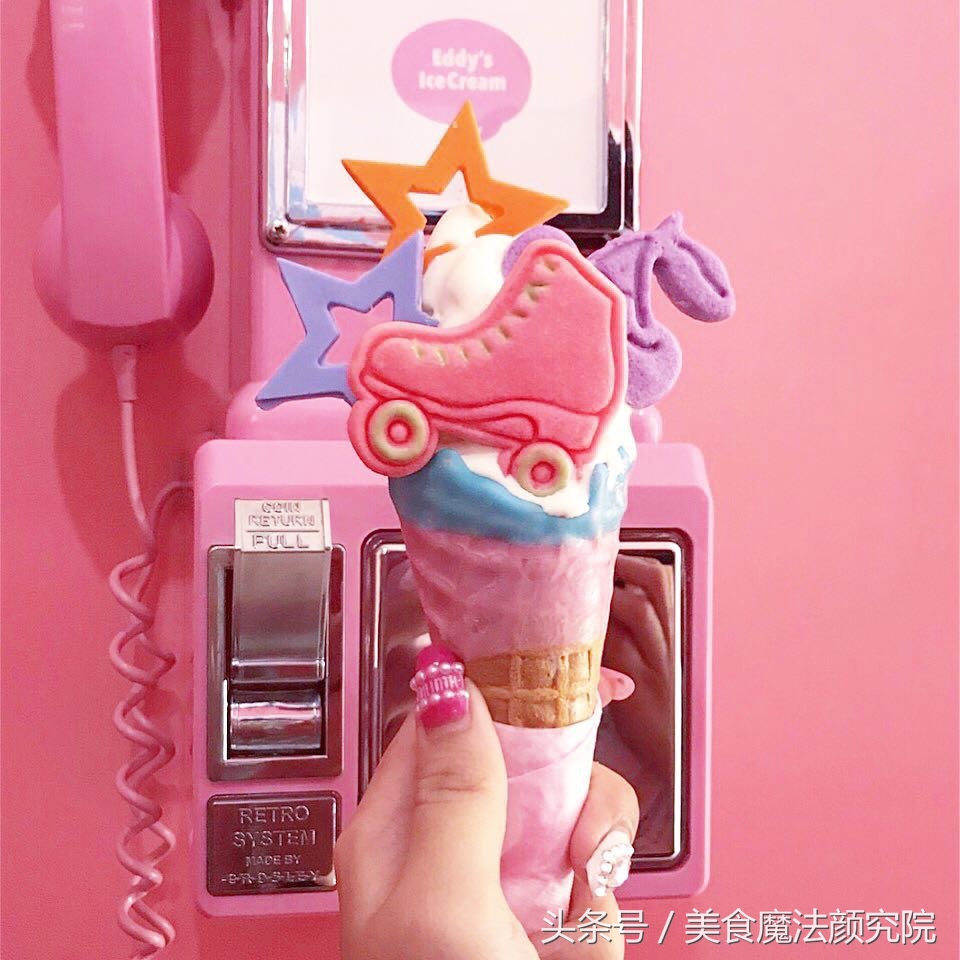 少女心泛滥的日本原宿EddysIceCream，美腻小姐姐聚集地~