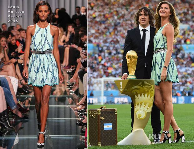 路易威登太子妃低V登上世界杯绿茵场，俄罗斯国宝超模长得像舒淇