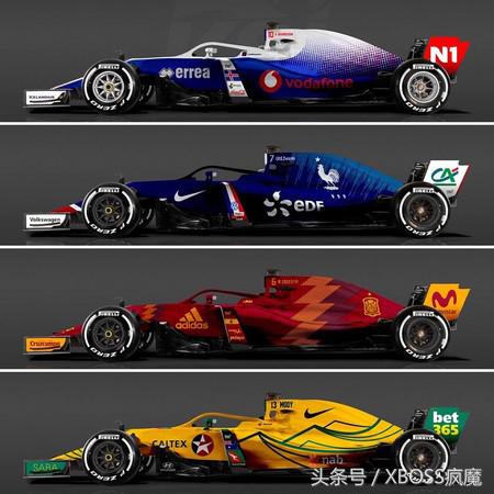 f1赛车比赛彩绘,2013年f1赛车涂装