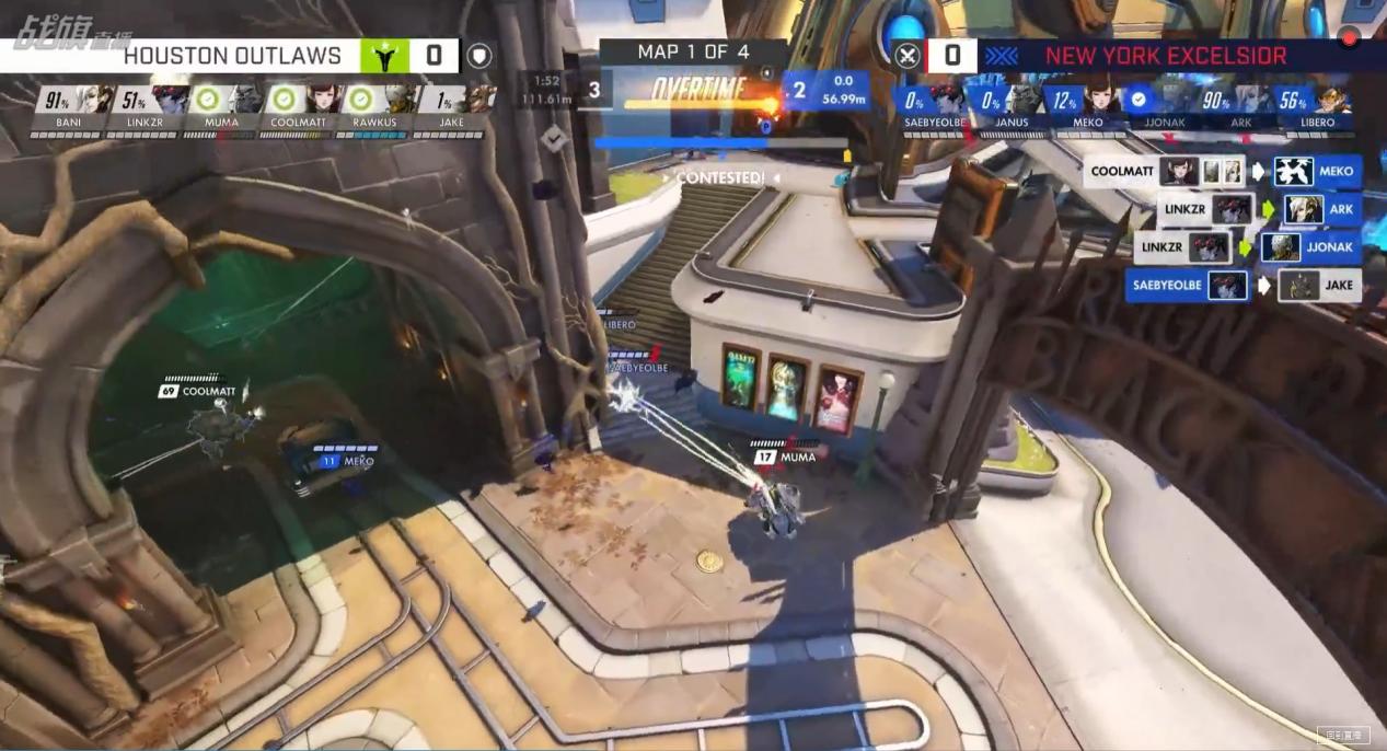 OWL常规赛4阶段第五周第三日：角斗士再掀王朝，燃料焰断英勇