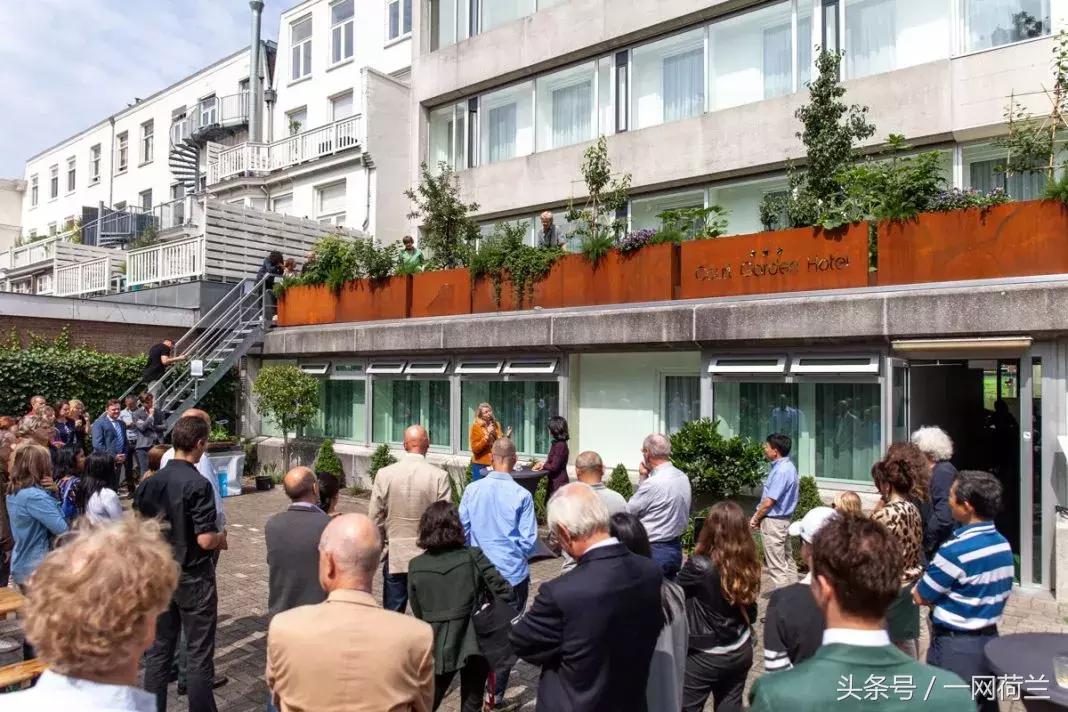 这家华人酒店有来头,海牙市长参观天台花园