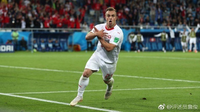 瑞士进球庆祝手势,瑞士第二个进球为什么没越位