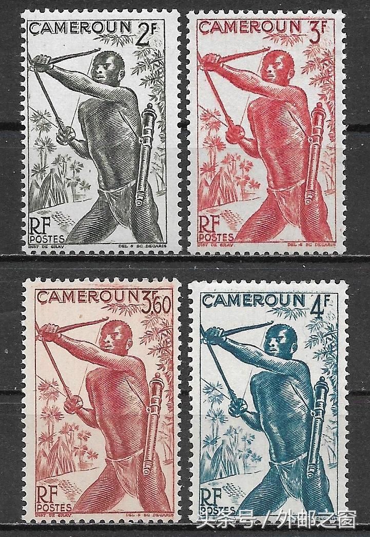 世界经典68国钱币邮票珍藏册,喀麦隆邮票