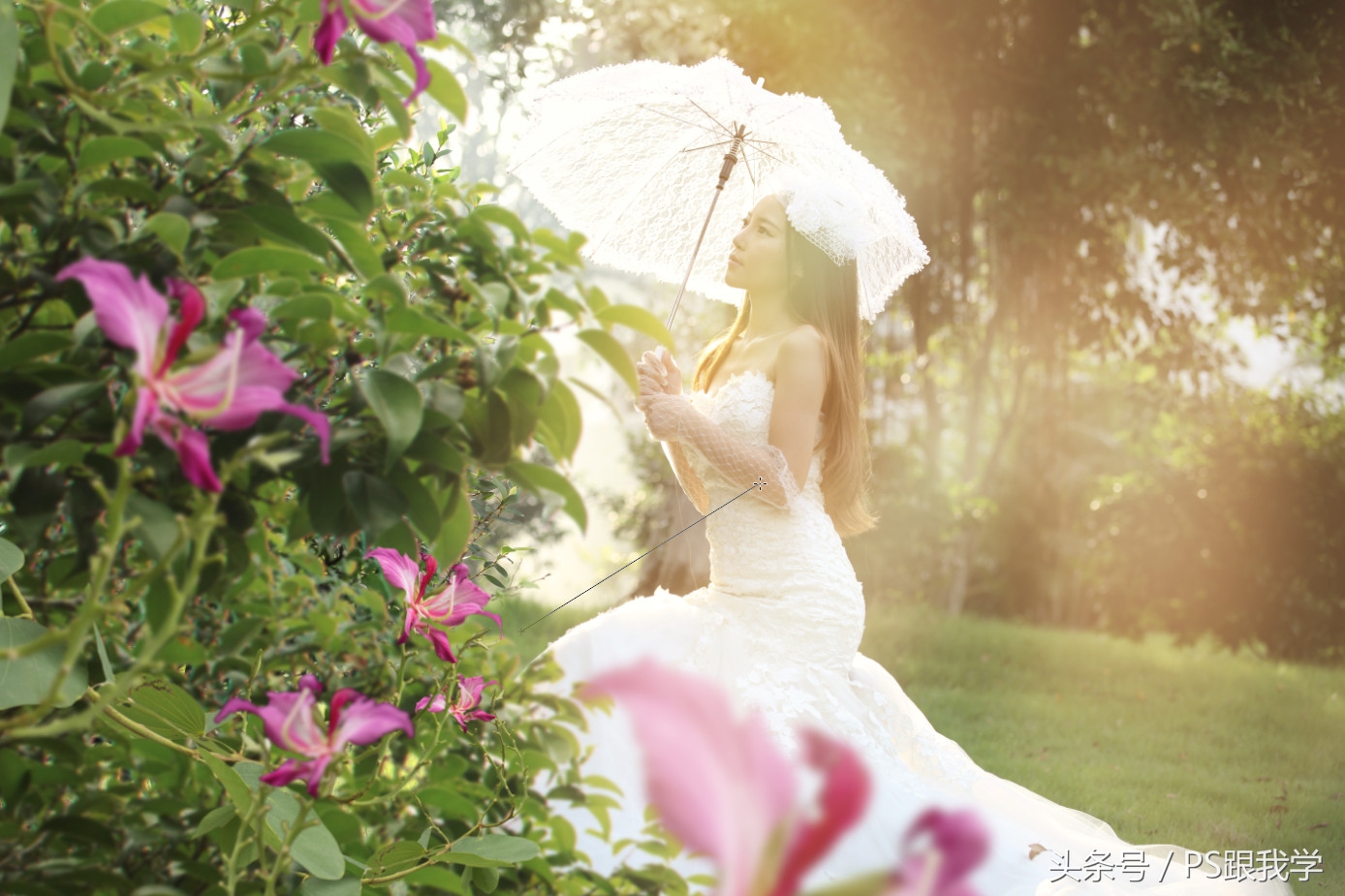 ps做花园效果图,环艺景观效果图photoshop教程