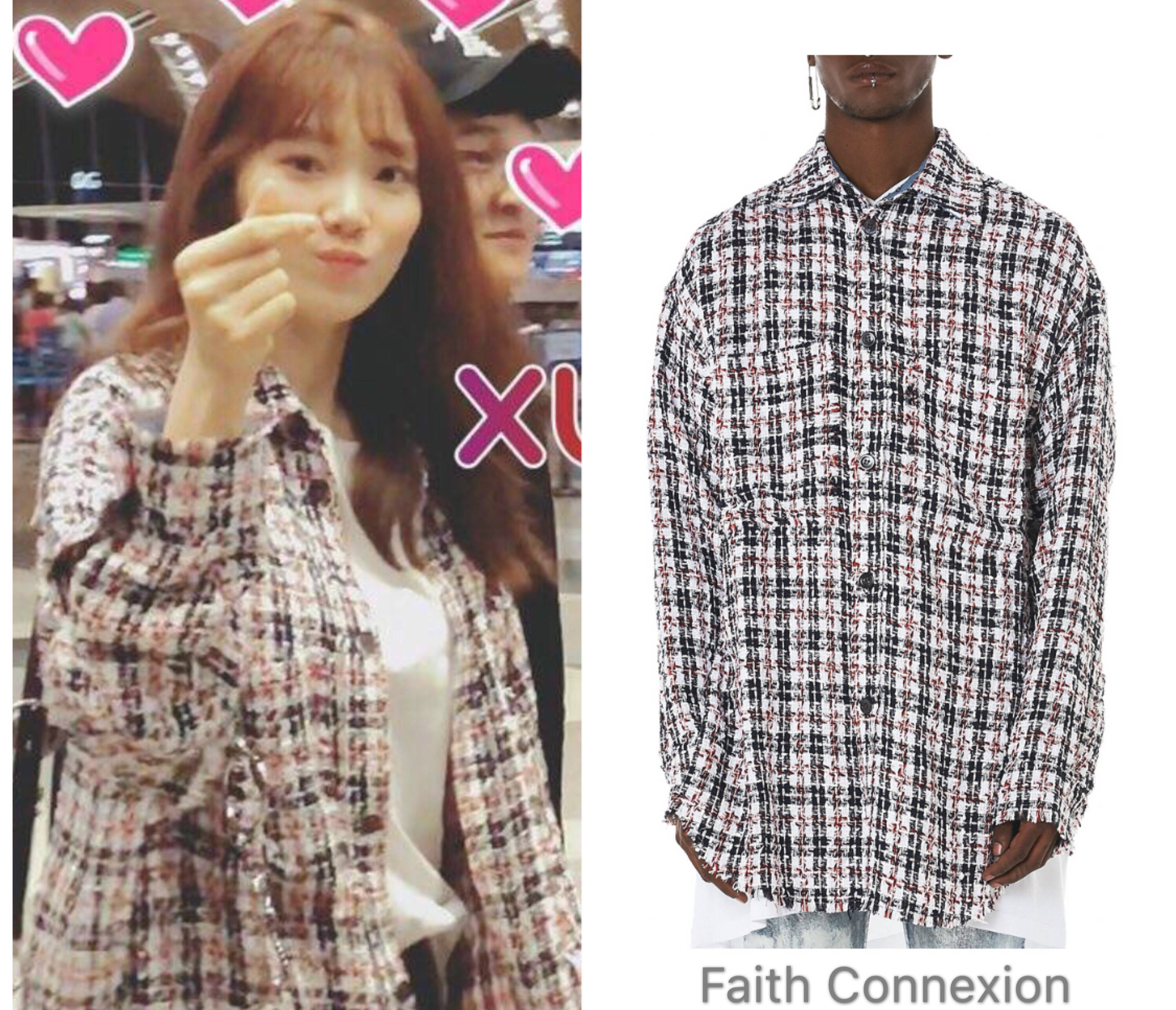 倪妮同款新上衣,倪妮同款格子衬衣