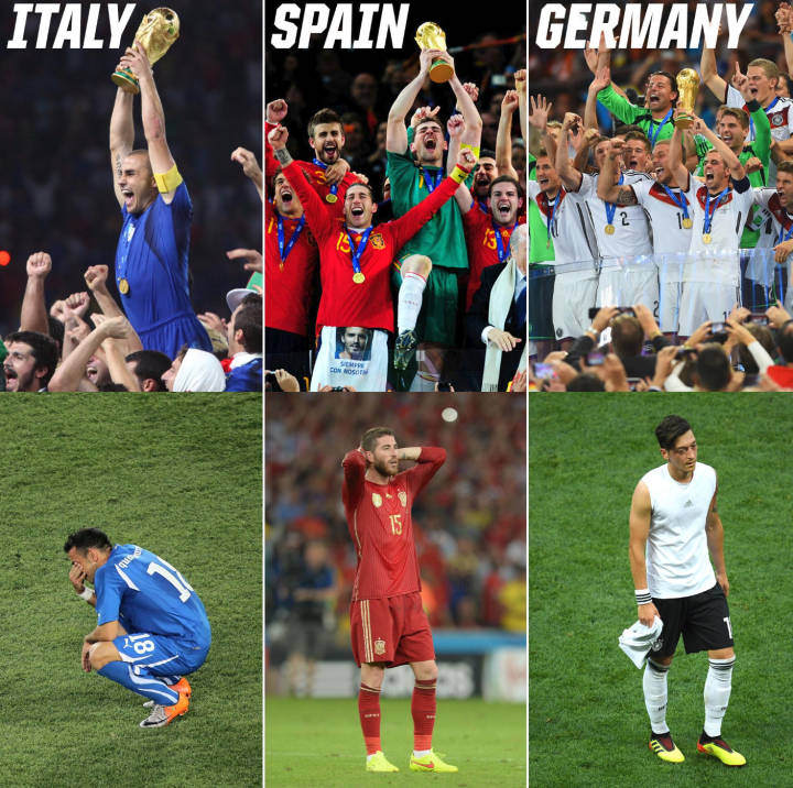 德国战车世界杯拿过几次冠军,18年世界杯德国战车为什么惨败