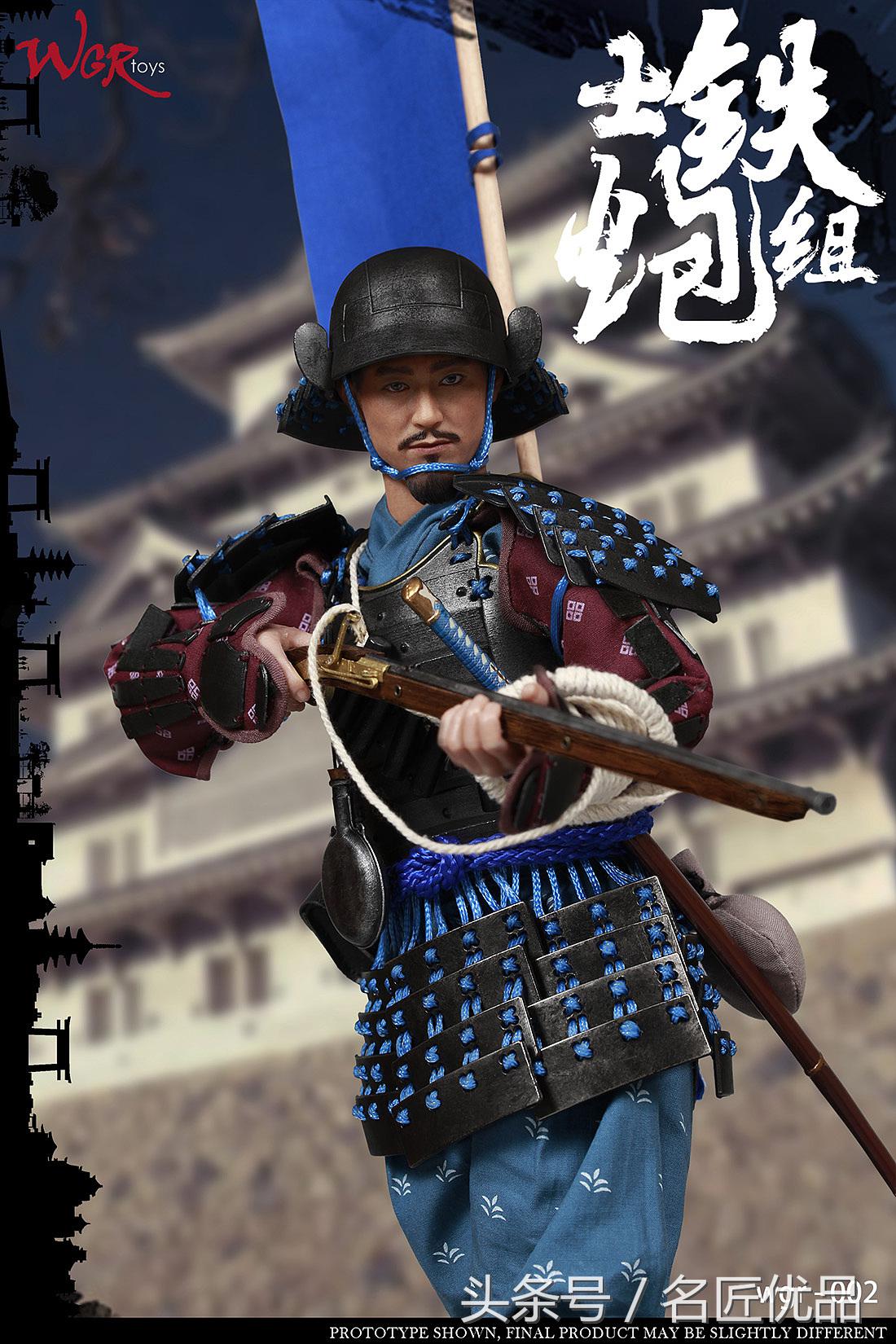 日本战国火绳兵手办,钢铁武士手办shf万代