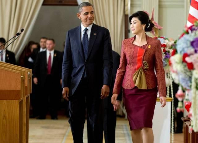 泰国总理英拉惊艳的照片,世界华人女总统