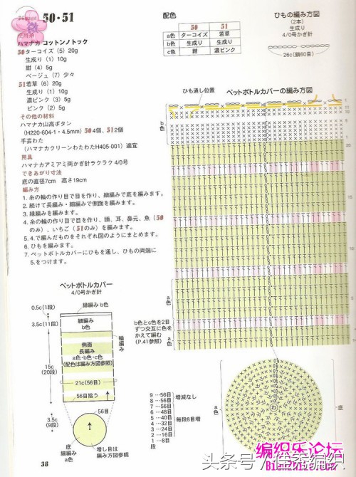 钩针钩织水杯套的教程图解,杯套钩针编织教程