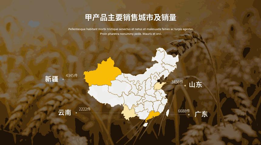 利用素材做高大上ppt背景图,用PPT制作地图高亮显示