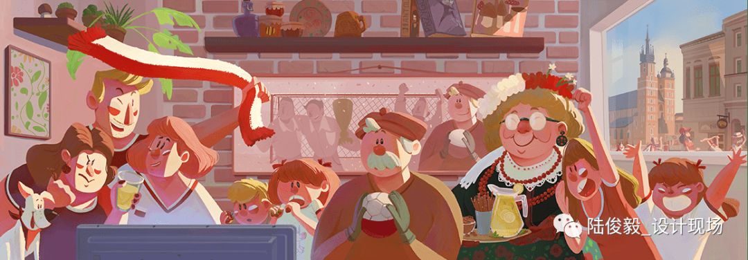 色彩构成世界杯插画图案,世界杯主题涂鸦