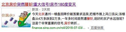 通州房价下跌最惨一览表,房价4万跌到2万元